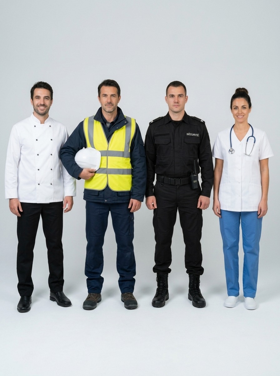 Vêtements professionnels cuisine BTP sécurité médical — Bornot